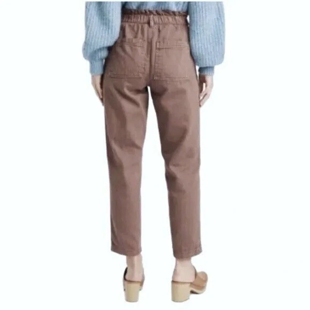 NEW Universal Thread High Rise Waisted Paperbag Tapered Jeans Denim Pants Size 4 - Picture 3 of 8